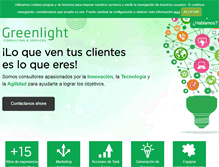 Tablet Screenshot of greenlight.es