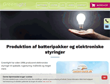 Tablet Screenshot of greenlight.dk